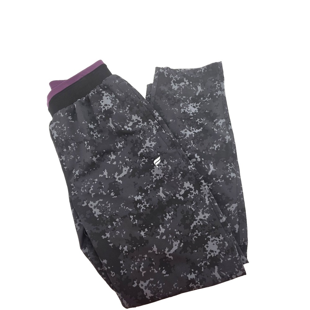 Fabletics Pants Mens XS Black Camo The‎ Fundamental Zip Pocket Athletic Stretch